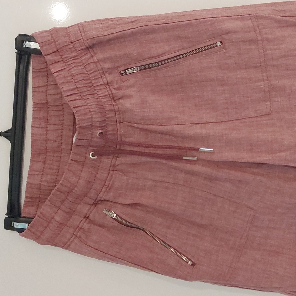 Athleta Cabo Linen Wide Leg Pants Womens Size 2P - Picture 2 of 9